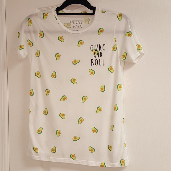 Mighty Fine Avocado Guac and Roll T-shirt Graphic Tee - Picture 1 of 3